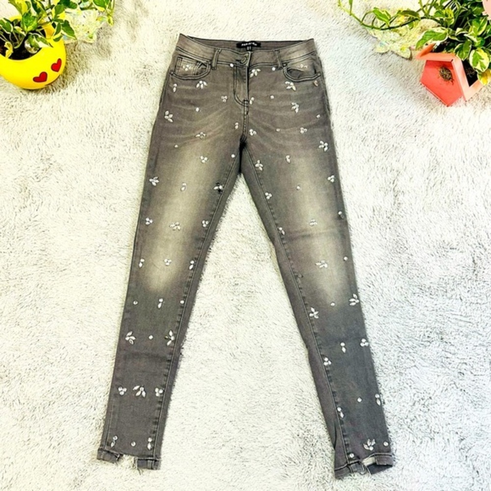 Parisian rhinestone Jeans